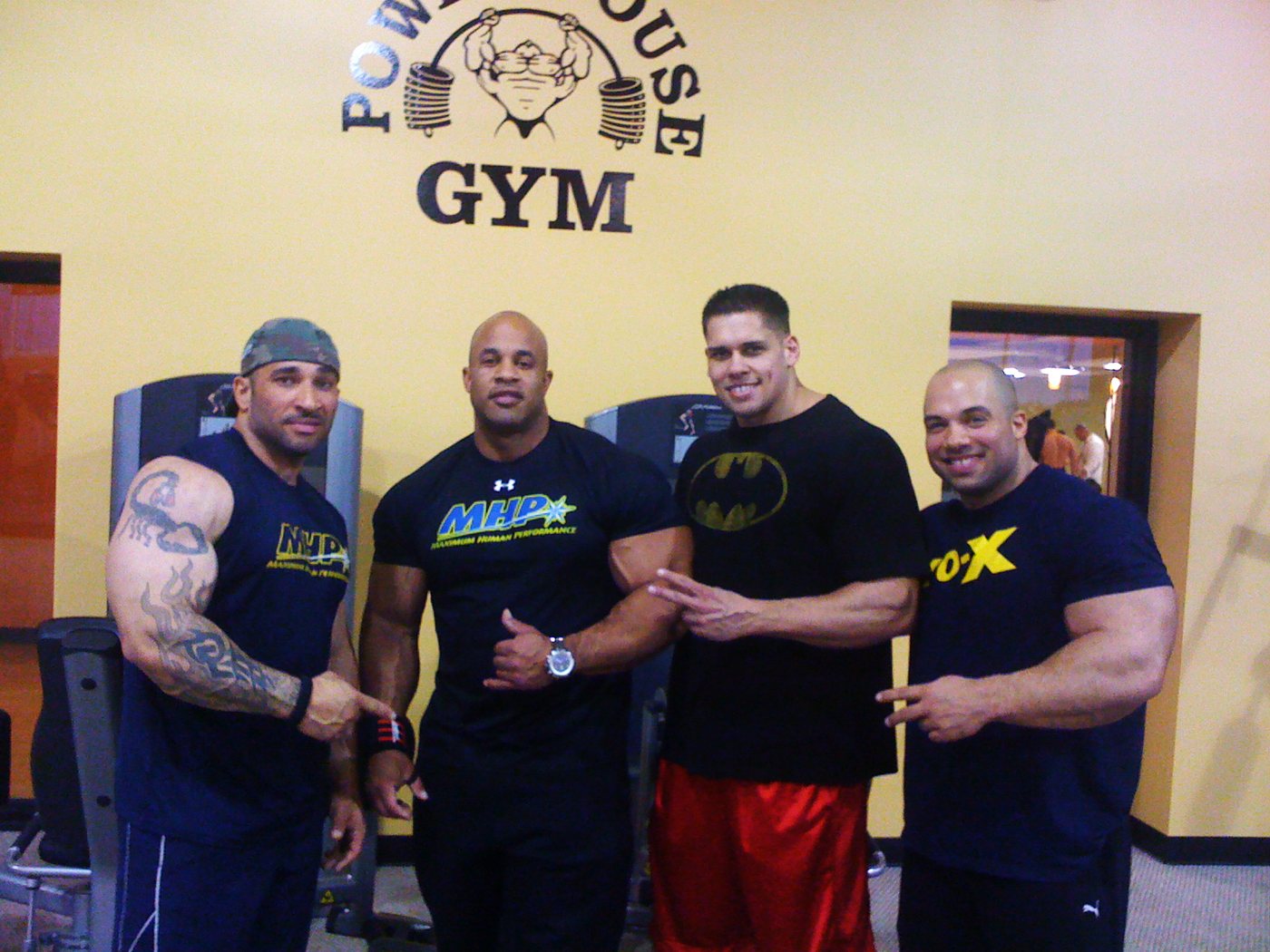 Jeff The Producer with fellow industry pros at Powerhouse Gym